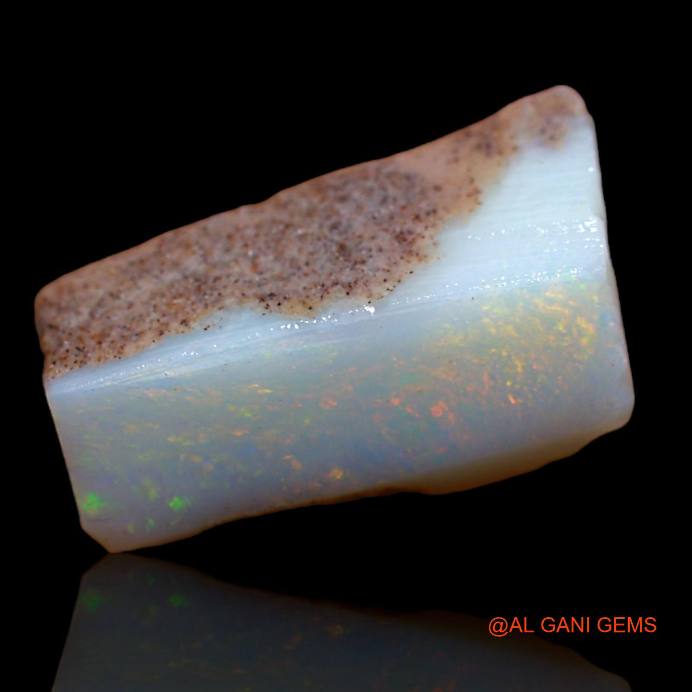 4.65 Cts Natural Australian Fire Opal Loose Gemstone Fancy Rough 15x9x4 mm RA-200