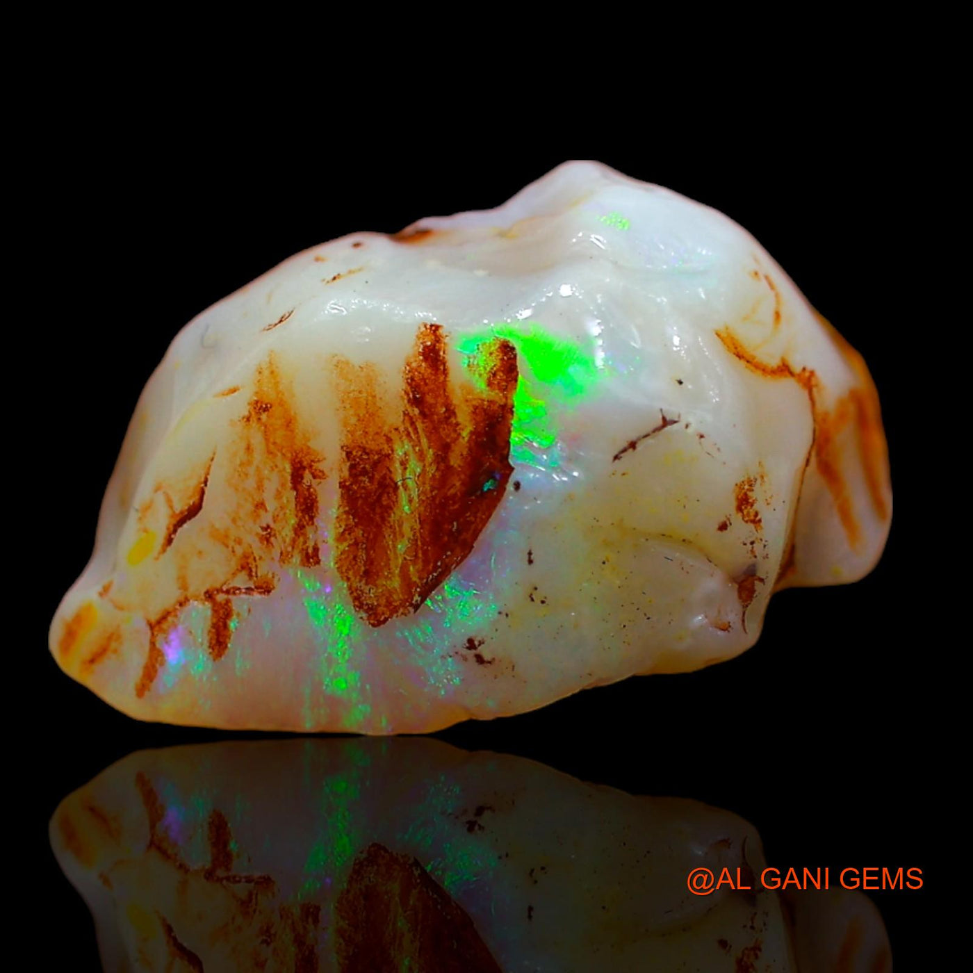 7.65 Cts Unheated Australian Fire Opal Loose Gemstone Fancy Rough Natural 18x9x8 mm RA-201