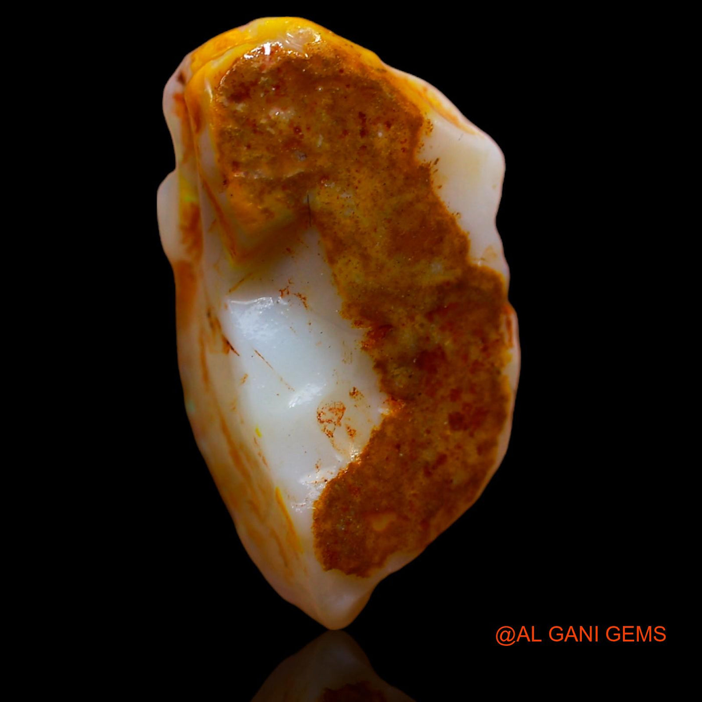 7.65 Cts Unheated Australian Fire Opal Loose Gemstone Fancy Rough Natural 18x9x8 mm RA-201