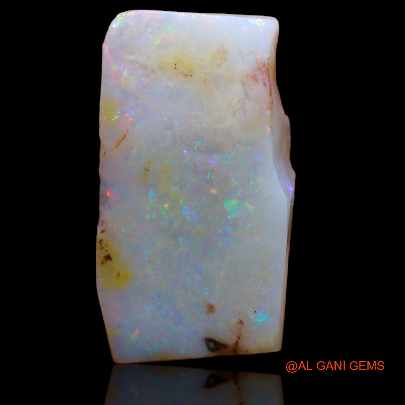 6.25 Cts Natural Australian Fire Opal Loose Gemstone Fancy Rough 19x10x4 mm RA-221