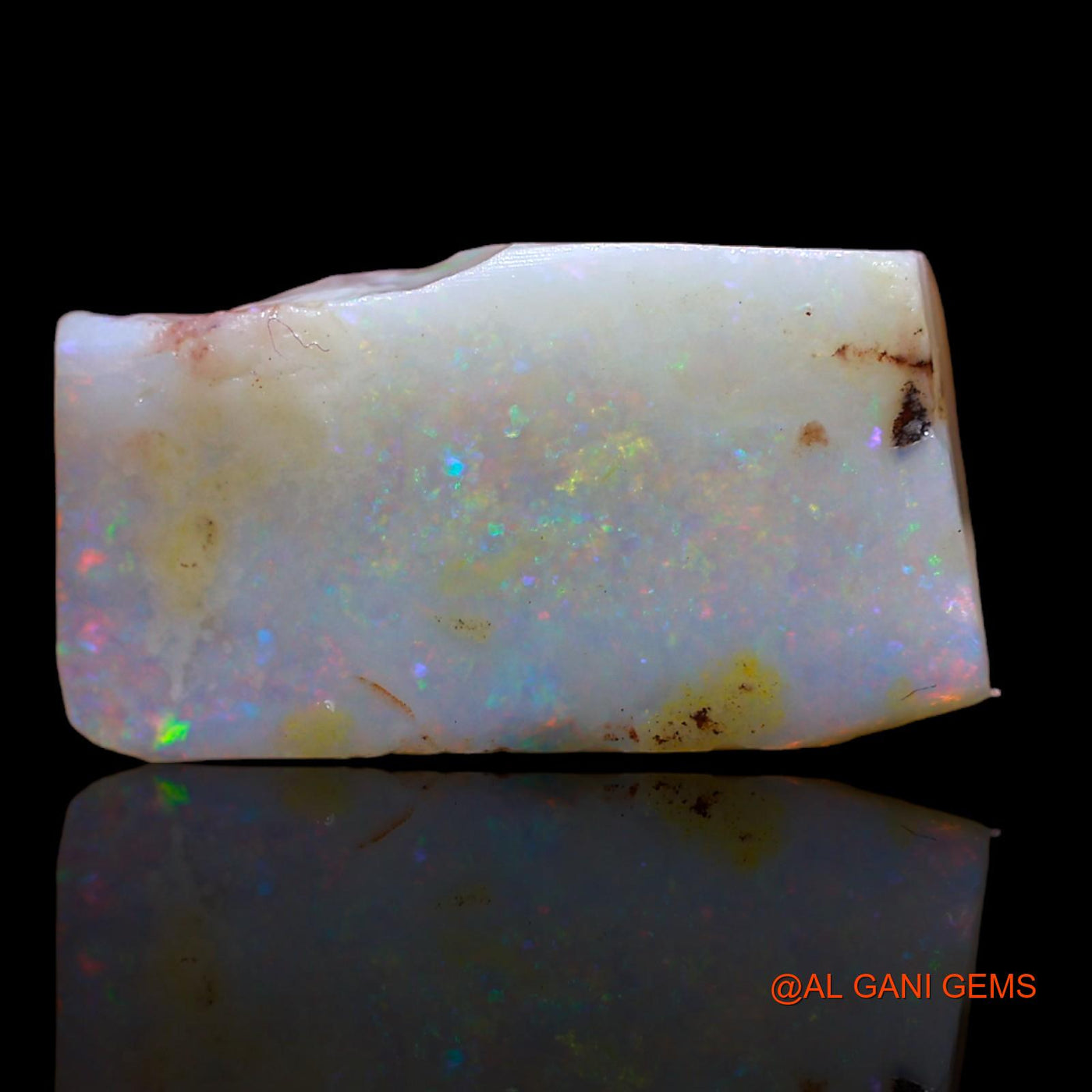 6.25 Cts Natural Australian Fire Opal Loose Gemstone Fancy Rough 19x10x4 mm RA-221