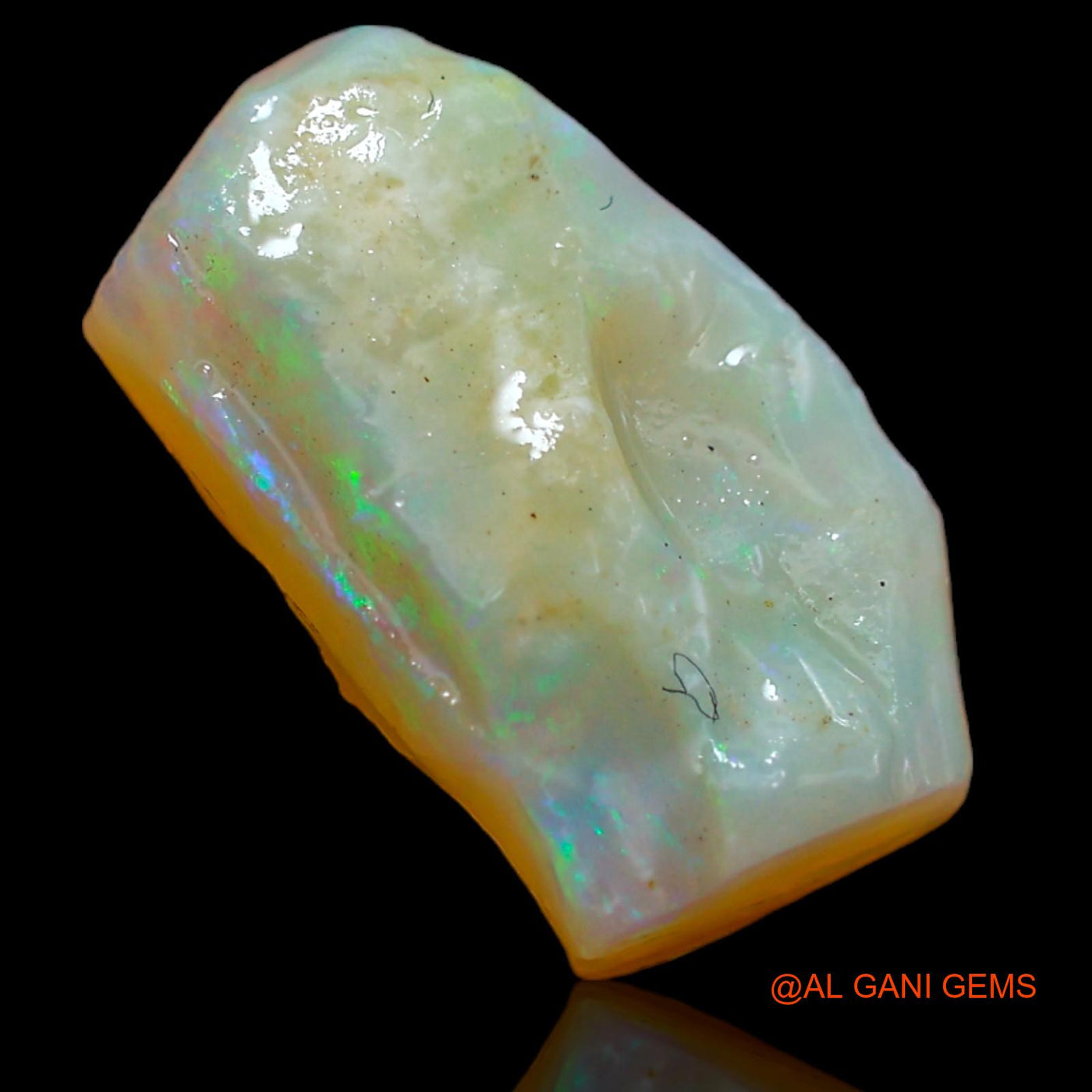 4.00 Cts Natural Australian Fire Opal Loose Gemstone Fancy Rough 15x9x4 mm RA-223