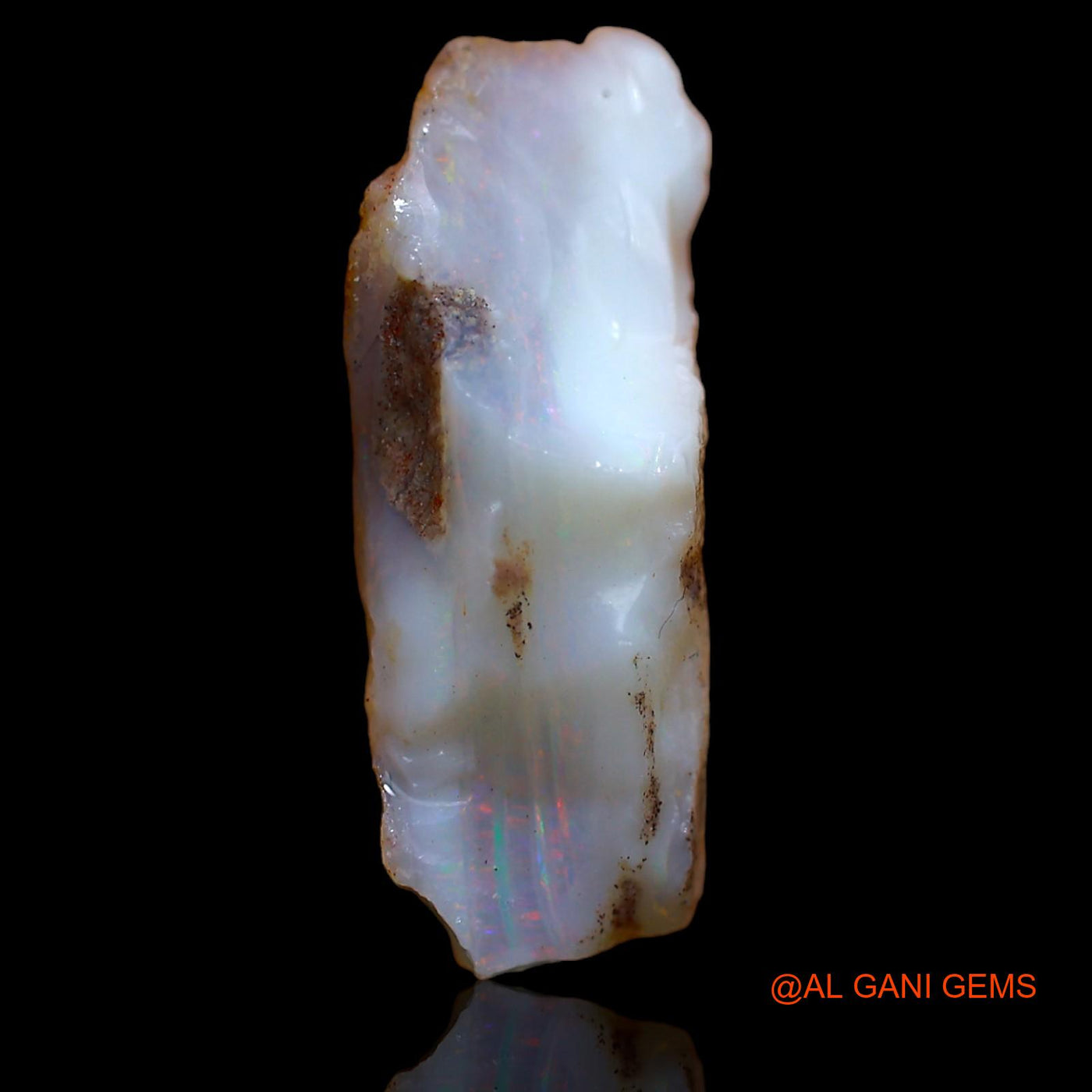 7.95 Cts Natural Australian Fire Opal Loose Gemstone Fancy Rough 21x10x8 mm RA-224