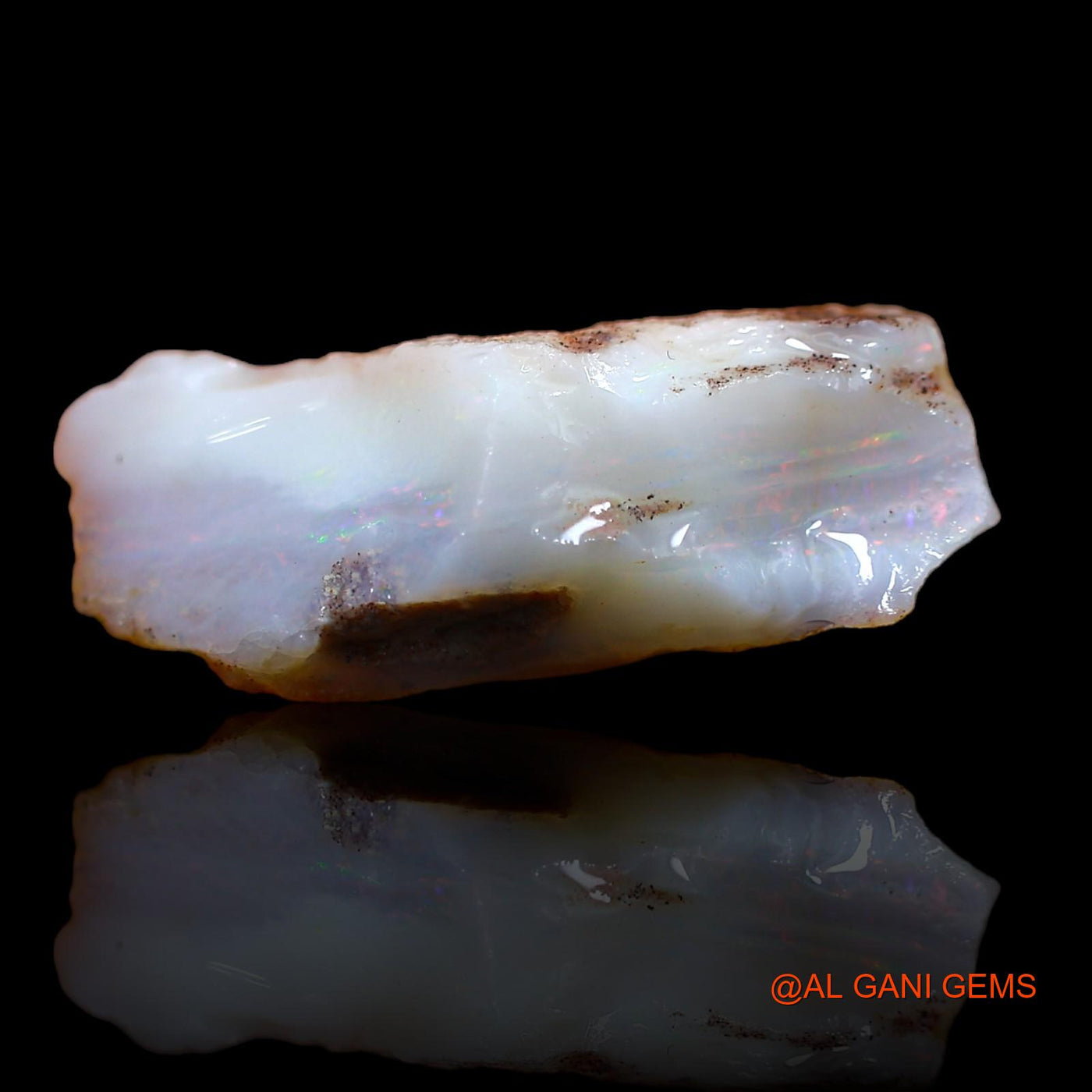 7.95 Cts Natural Australian Fire Opal Loose Gemstone Fancy Rough 21x10x8 mm RA-224