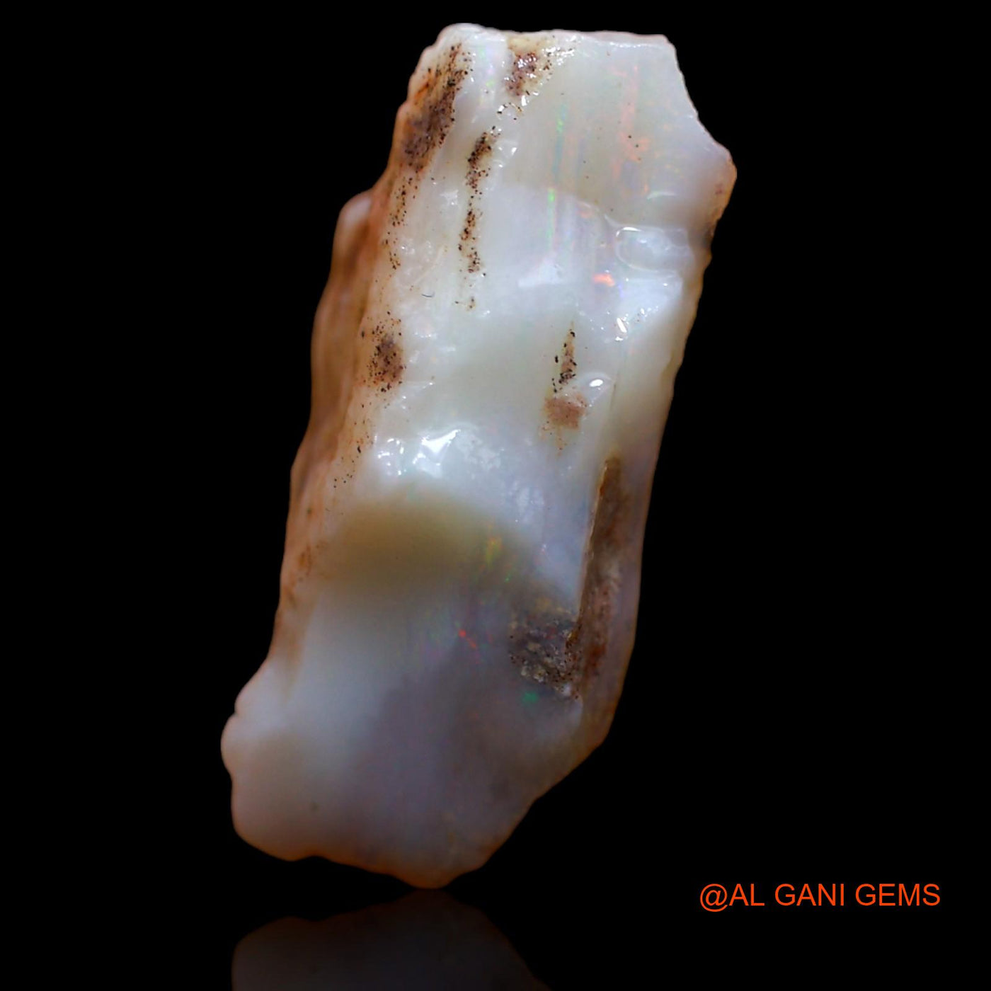 7.95 Cts Natural Australian Fire Opal Loose Gemstone Fancy Rough 21x10x8 mm RA-224