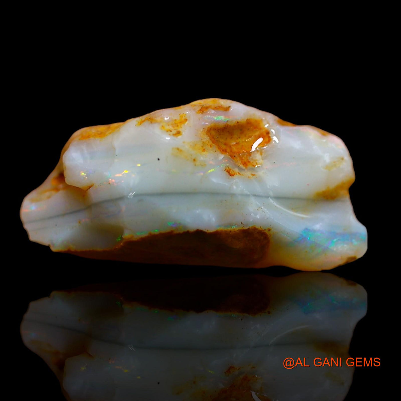 7.20 Cts Natural Australian Fire Opal Loose Gemstone Fancy Rough 19x8x9 mm RA-229
