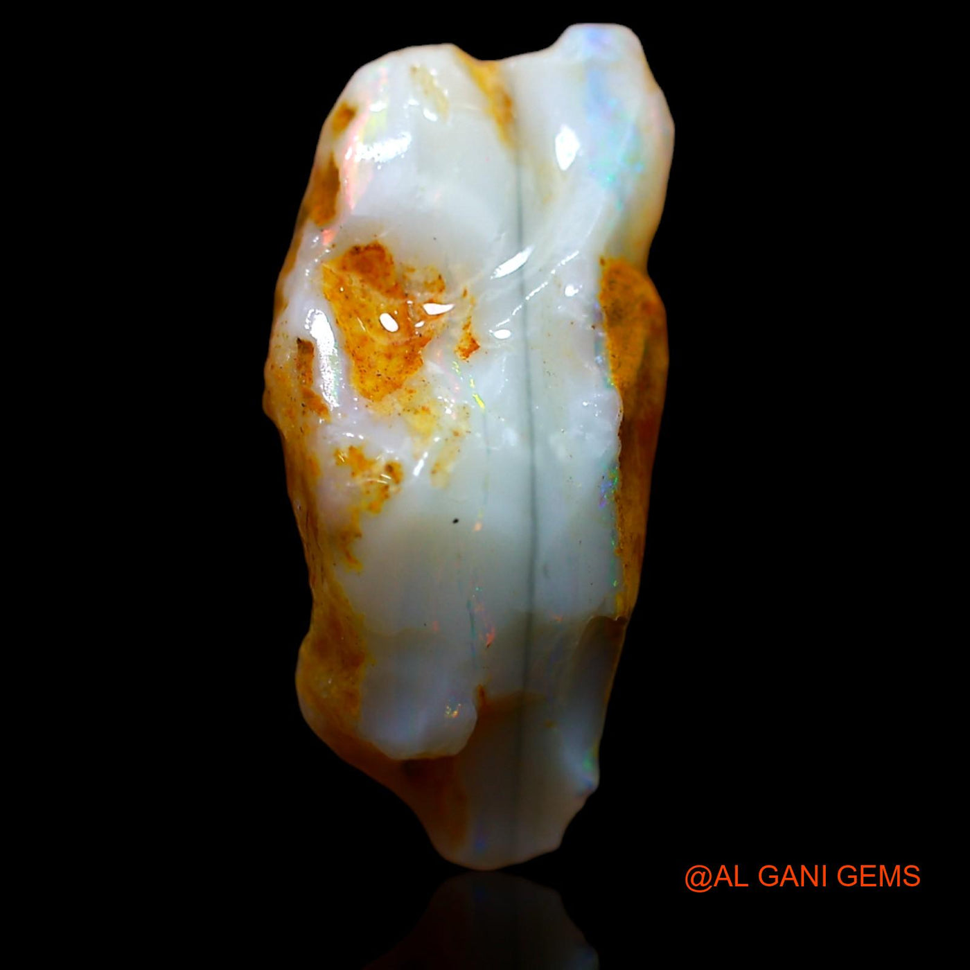7.20 Cts Natural Australian Fire Opal Loose Gemstone Fancy Rough 19x8x9 mm RA-229