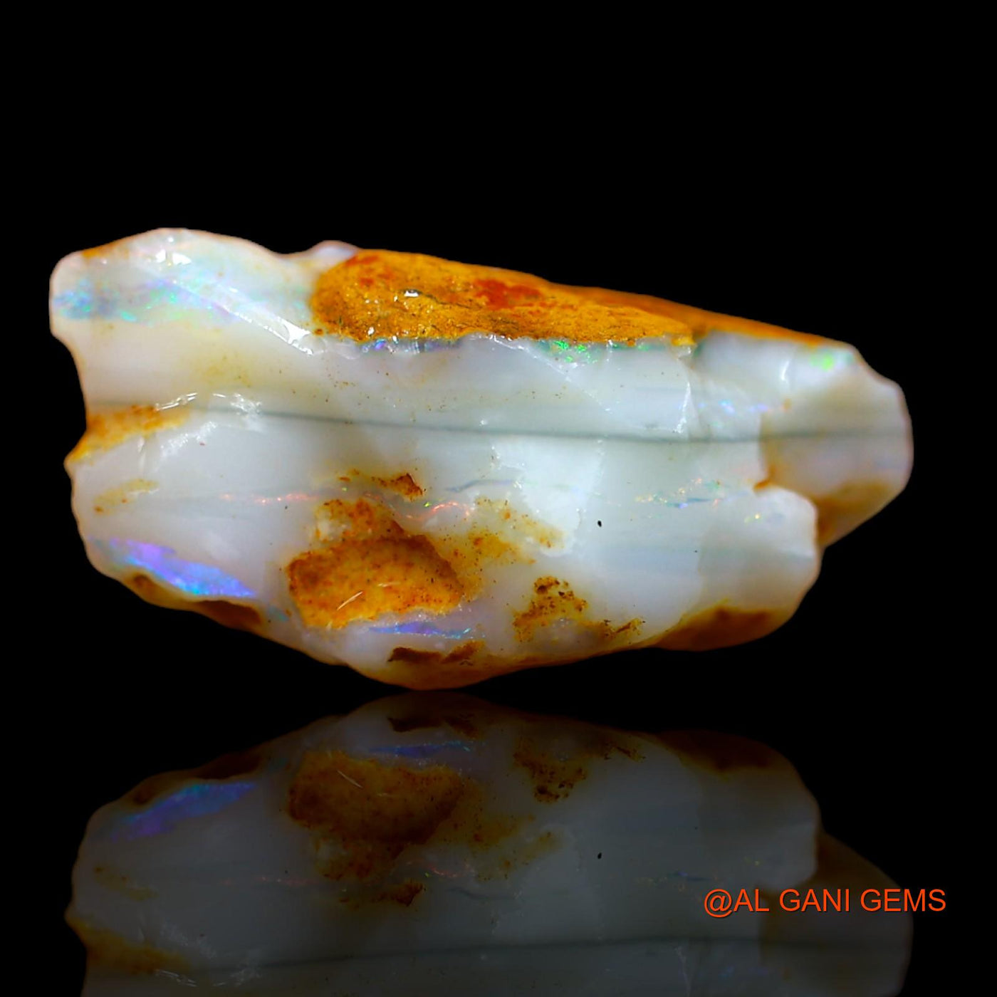 7.20 Cts Natural Australian Fire Opal Loose Gemstone Fancy Rough 19x8x9 mm RA-229