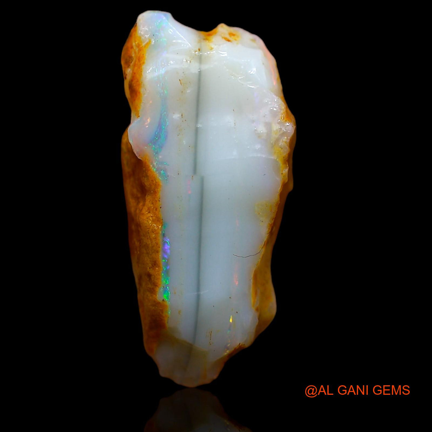 7.20 Cts Natural Australian Fire Opal Loose Gemstone Fancy Rough 19x8x9 mm RA-229