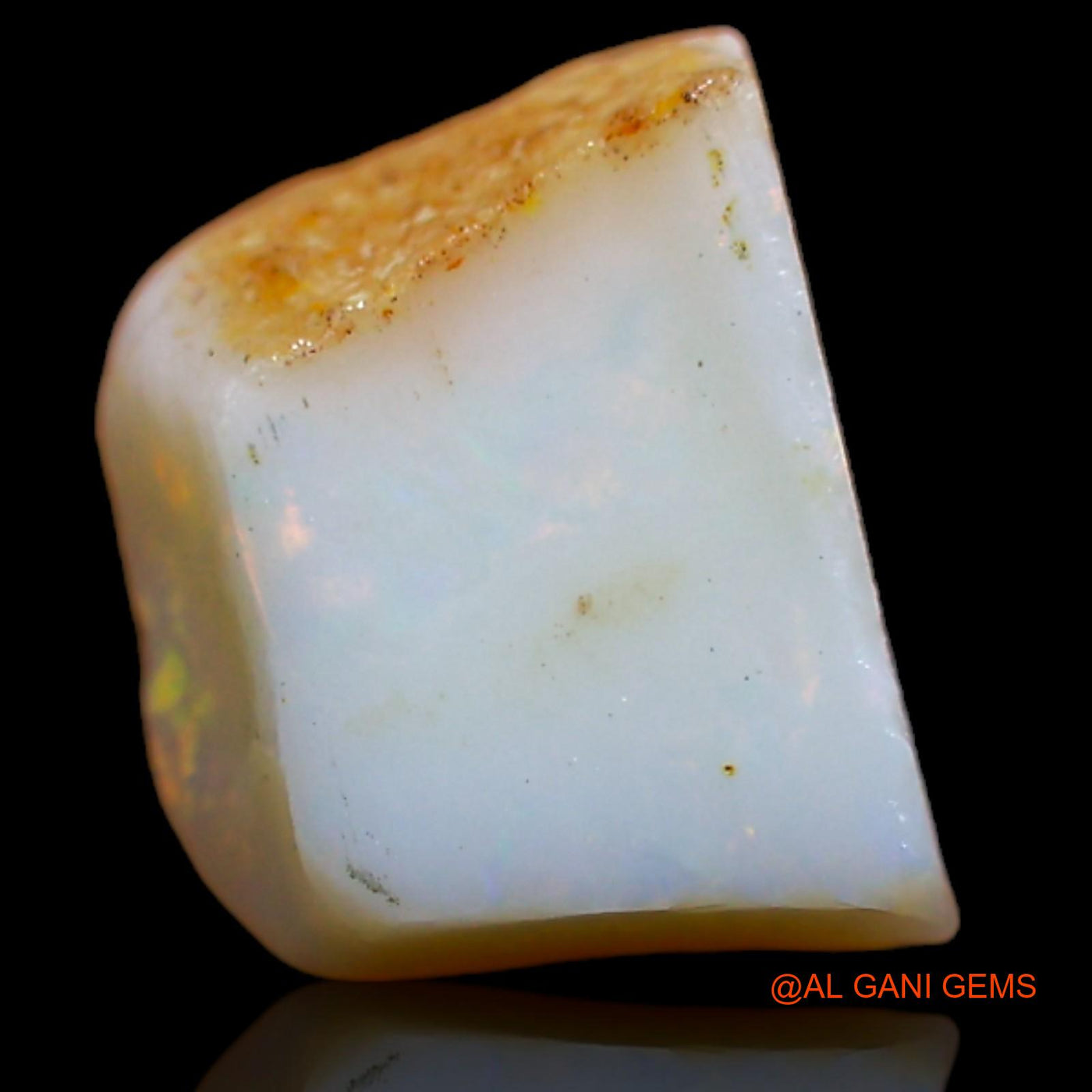 Natural Untreated Fire Opal Loose Gemstone Fancy Rough From Australia 3.30 Cts 10x8x5 mm RA-230