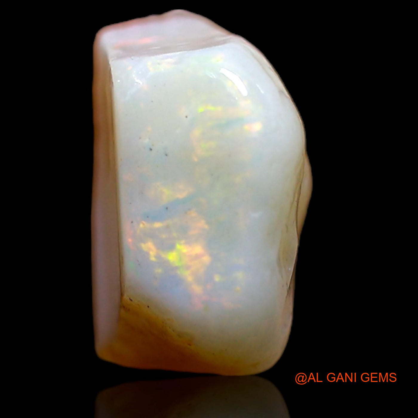Natural Untreated Fire Opal Loose Gemstone Fancy Rough From Australia 3.30 Cts 10x8x5 mm RA-230