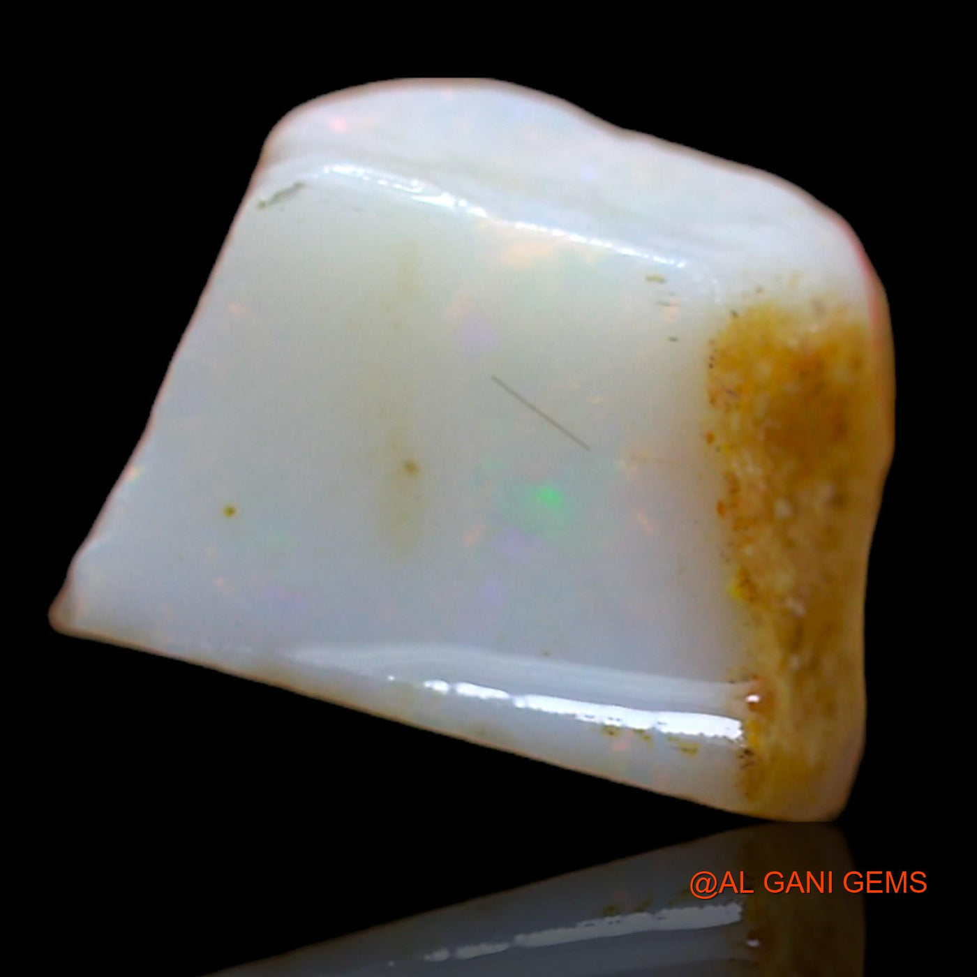 Natural Untreated Fire Opal Loose Gemstone Fancy Rough From Australia 3.30 Cts 10x8x5 mm RA-230