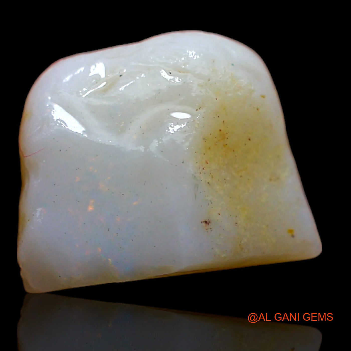 Natural Untreated Fire Opal Loose Gemstone Fancy Rough From Australia 3.30 Cts 10x8x5 mm RA-230