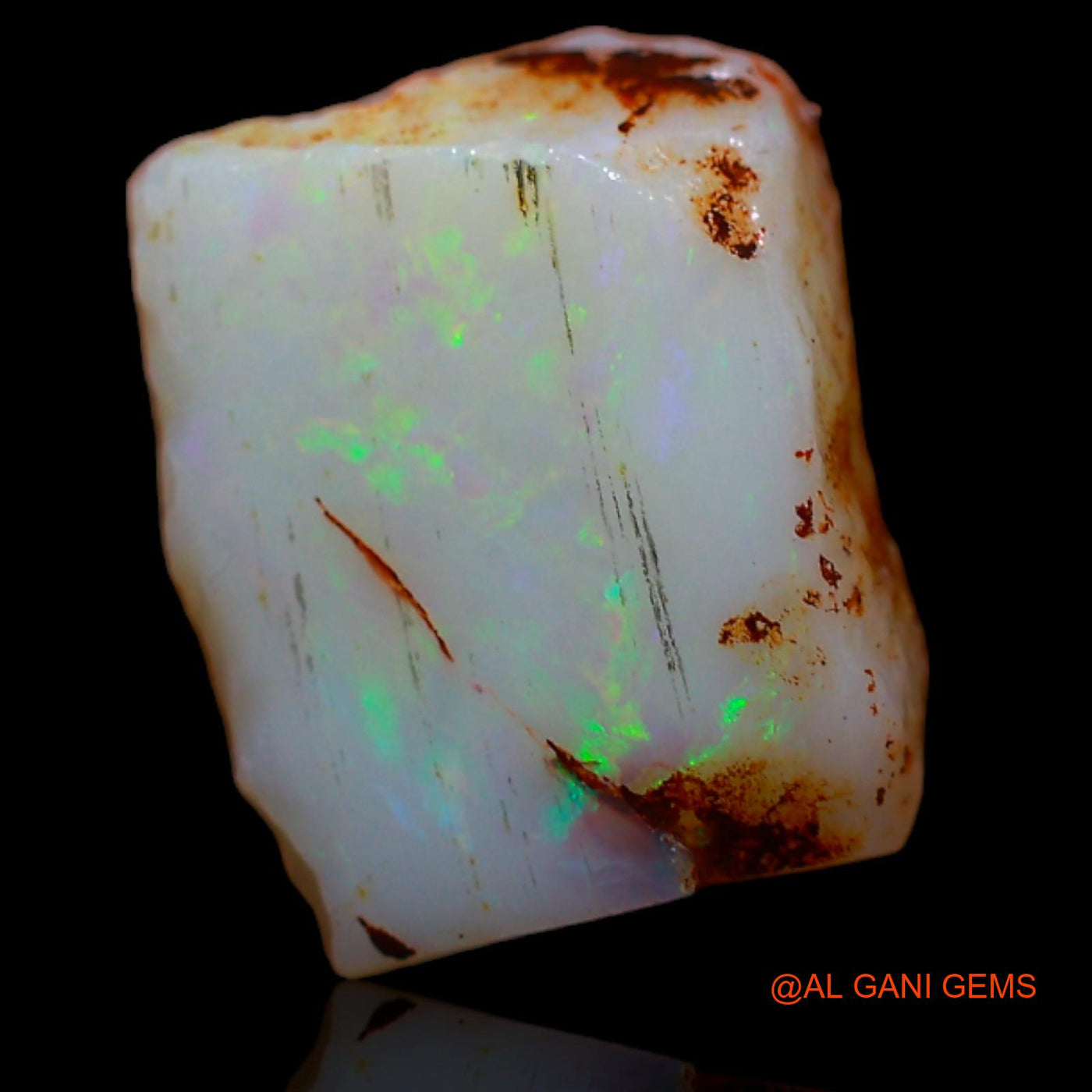 Natural Fire Opal Gemstone 4.65 Cts Loose Fancy Rough From Australia 12x10x4 mm RA-23