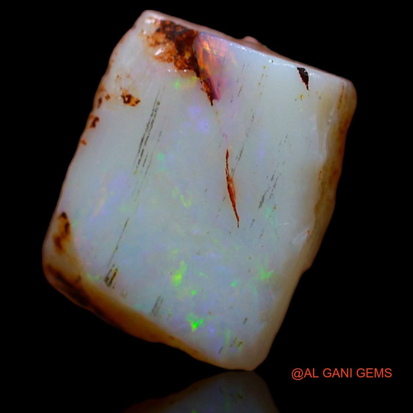 Natural Fire Opal Gemstone 4.65 Cts Loose Fancy Rough From Australia 12x10x4 mm RA-23
