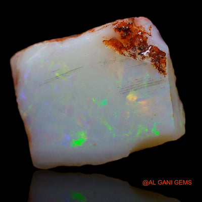 Natural Fire Opal Gemstone 4.65 Cts Loose Fancy Rough From Australia 12x10x4 mm RA-23