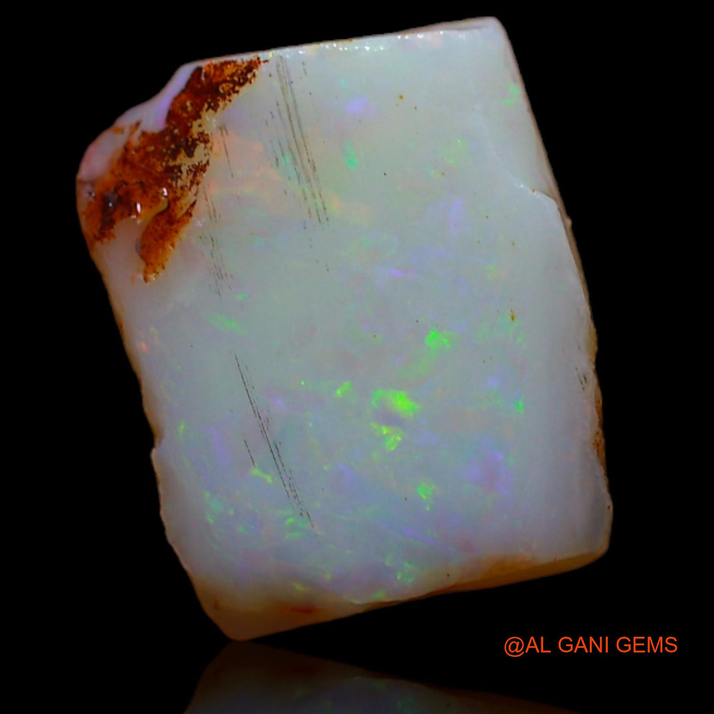 Natural Fire Opal Gemstone 4.65 Cts Loose Fancy Rough From Australia 12x10x4 mm RA-23