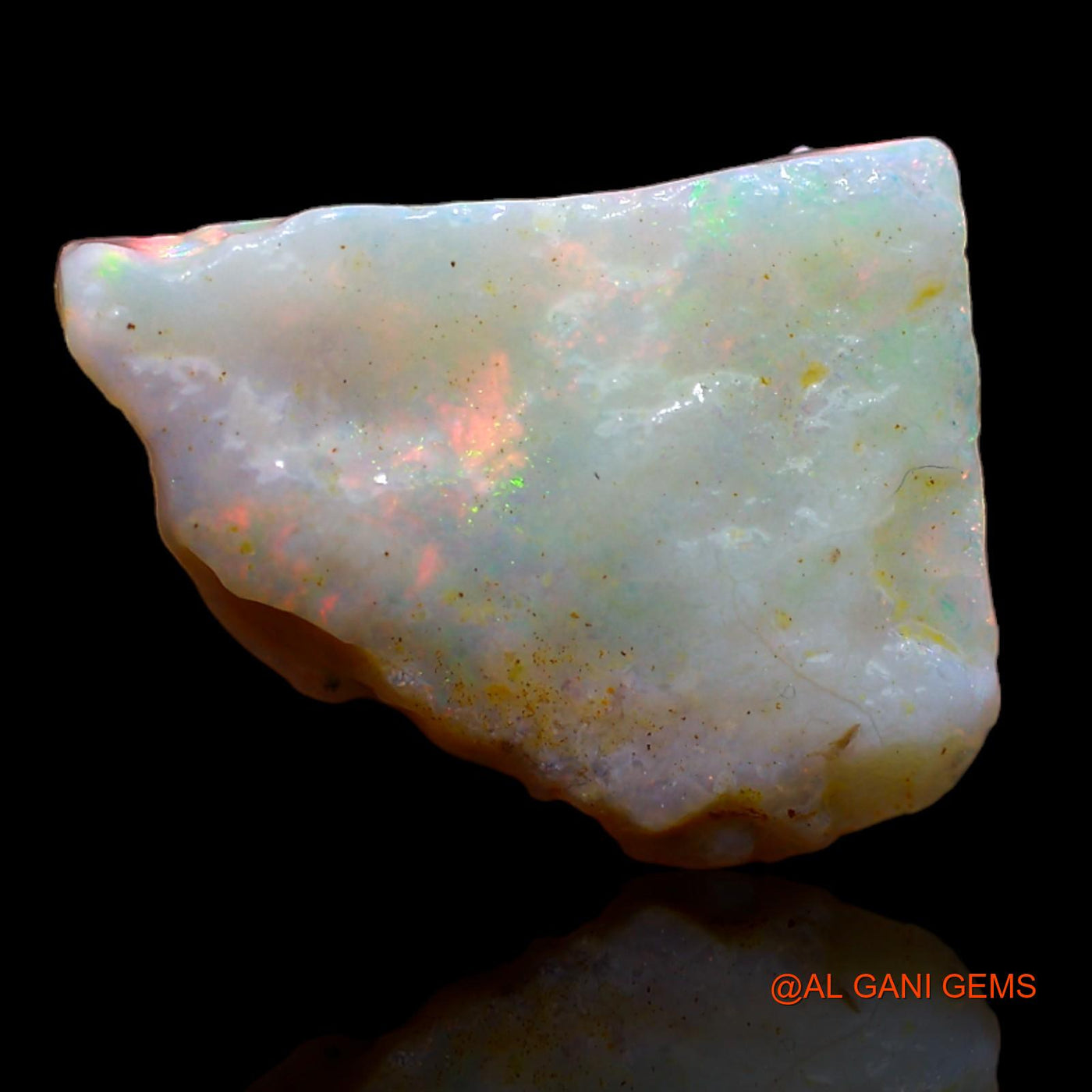 2.75 Cts Natural Australian Fire Opal Loose Gemstone Fancy Rough 14x11x3 mm RA-240
