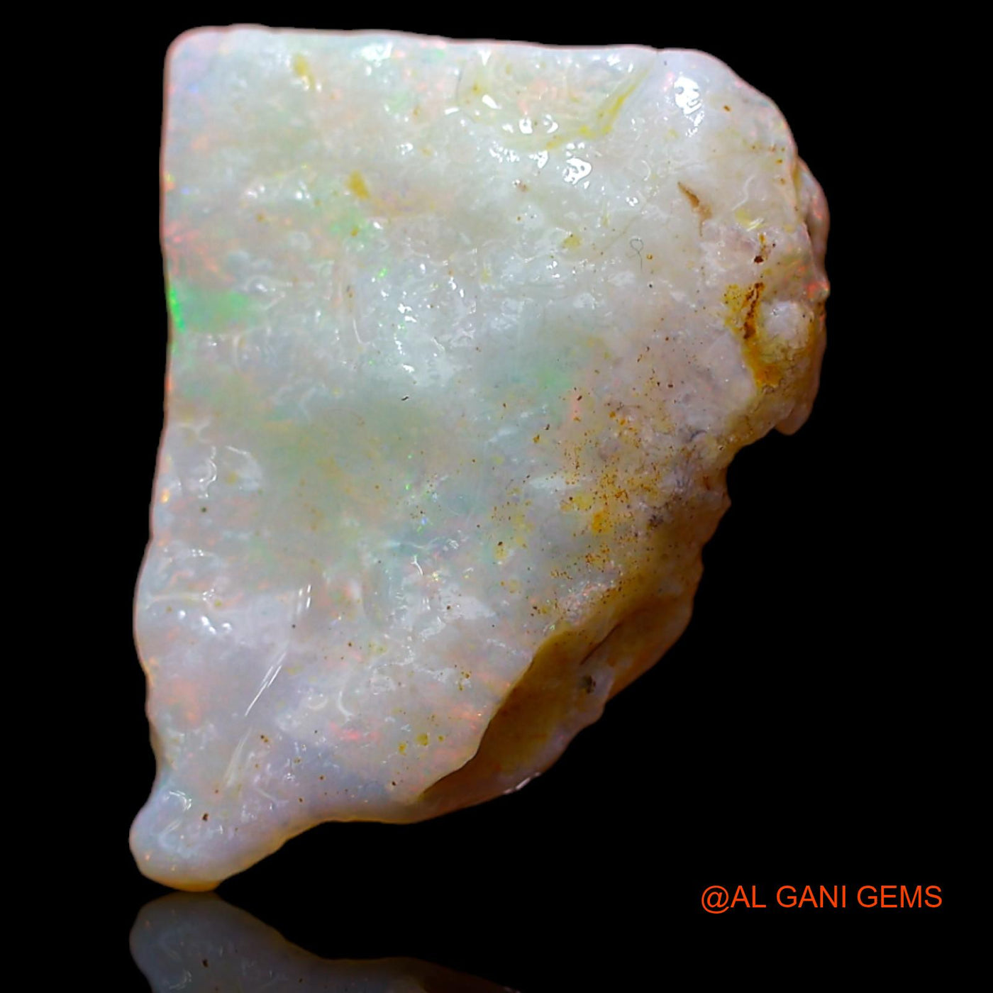 2.75 Cts Natural Australian Fire Opal Loose Gemstone Fancy Rough 14x11x3 mm RA-240