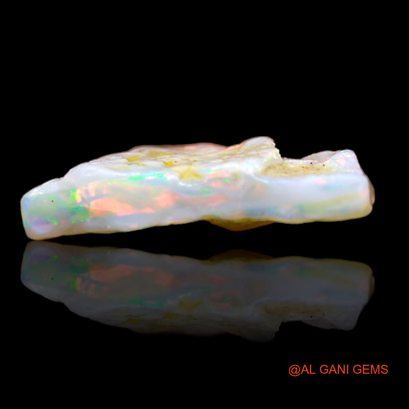 2.75 Cts Natural Australian Fire Opal Loose Gemstone Fancy Rough 14x11x3 mm RA-240