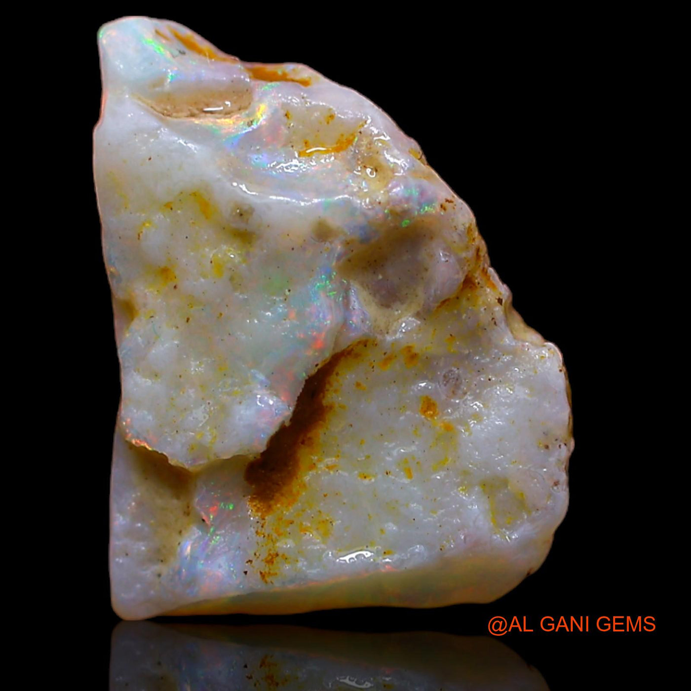 2.75 Cts Natural Australian Fire Opal Loose Gemstone Fancy Rough 14x11x3 mm RA-240