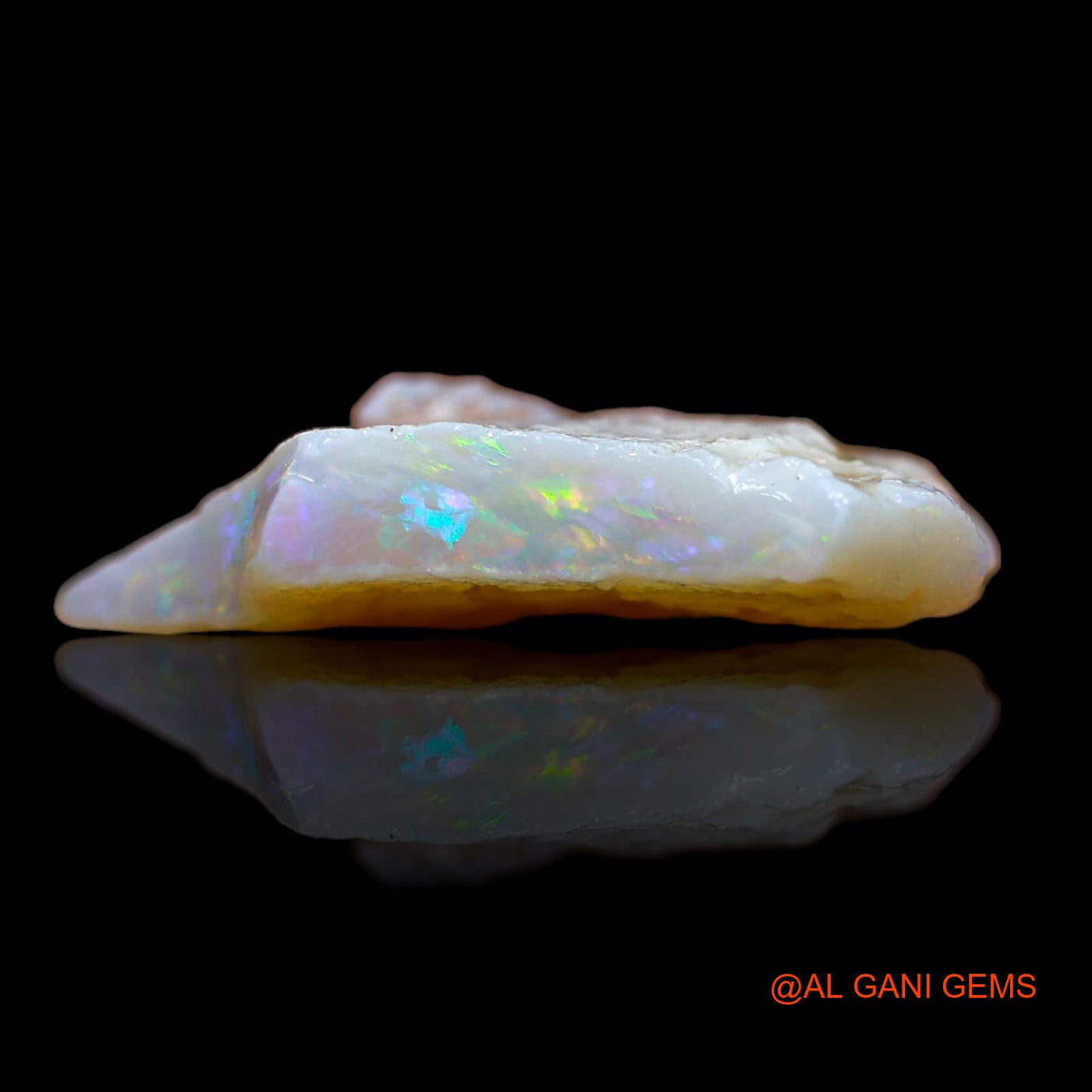 Natural Untreated Fire Opal Loose Gemstone Fancy Rough From Australia 4.05 Cts 17x12x5 mm RA-241