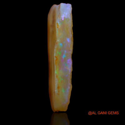 5.55 Cts Natural Australian Fire Opal Loose Gemstone Fancy Rough 16x13x3 mm RA-243