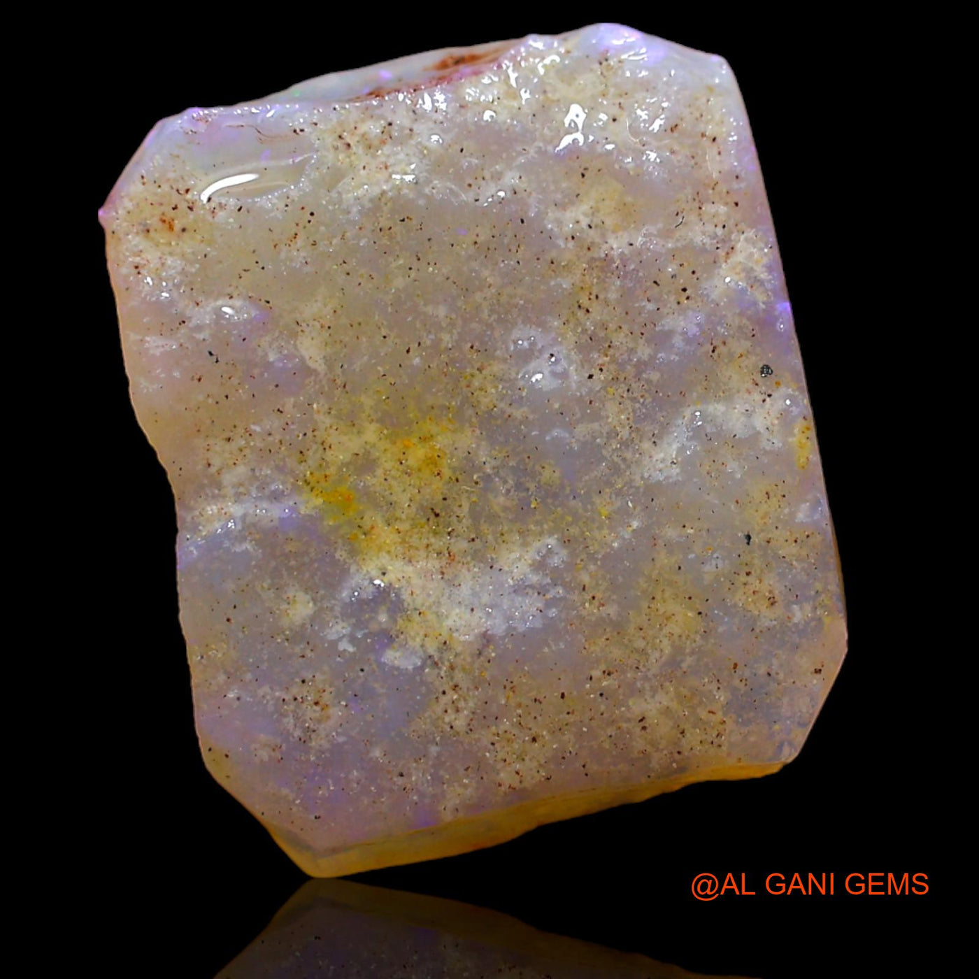 5.55 Cts Natural Australian Fire Opal Loose Gemstone Fancy Rough 16x13x3 mm RA-243