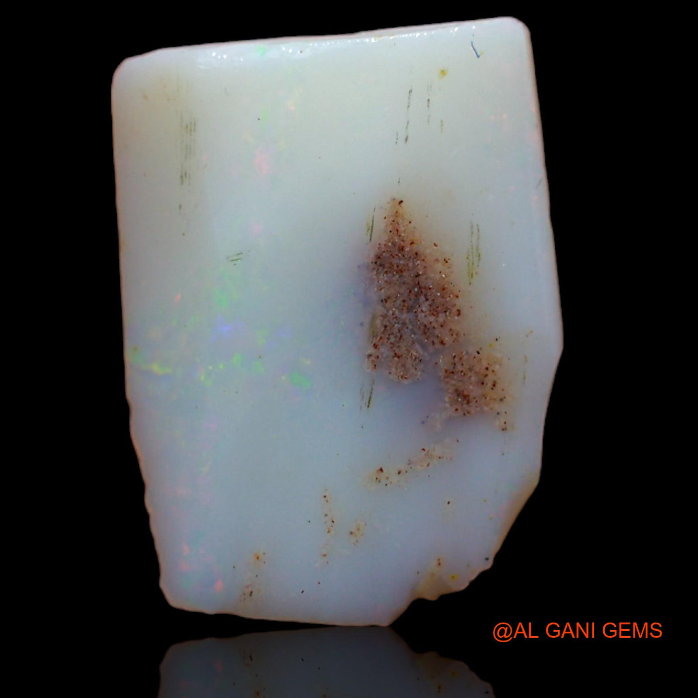 5.75 Cts Natural Australian Fire Opal Loose Gemstone Fancy Rough 15x11x5 mm RA-245