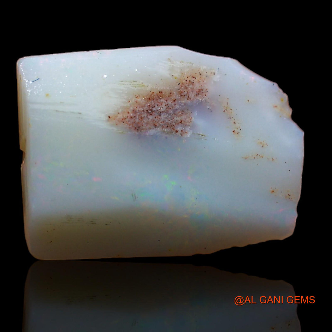 5.75 Cts Natural Australian Fire Opal Loose Gemstone Fancy Rough 15x11x5 mm RA-245