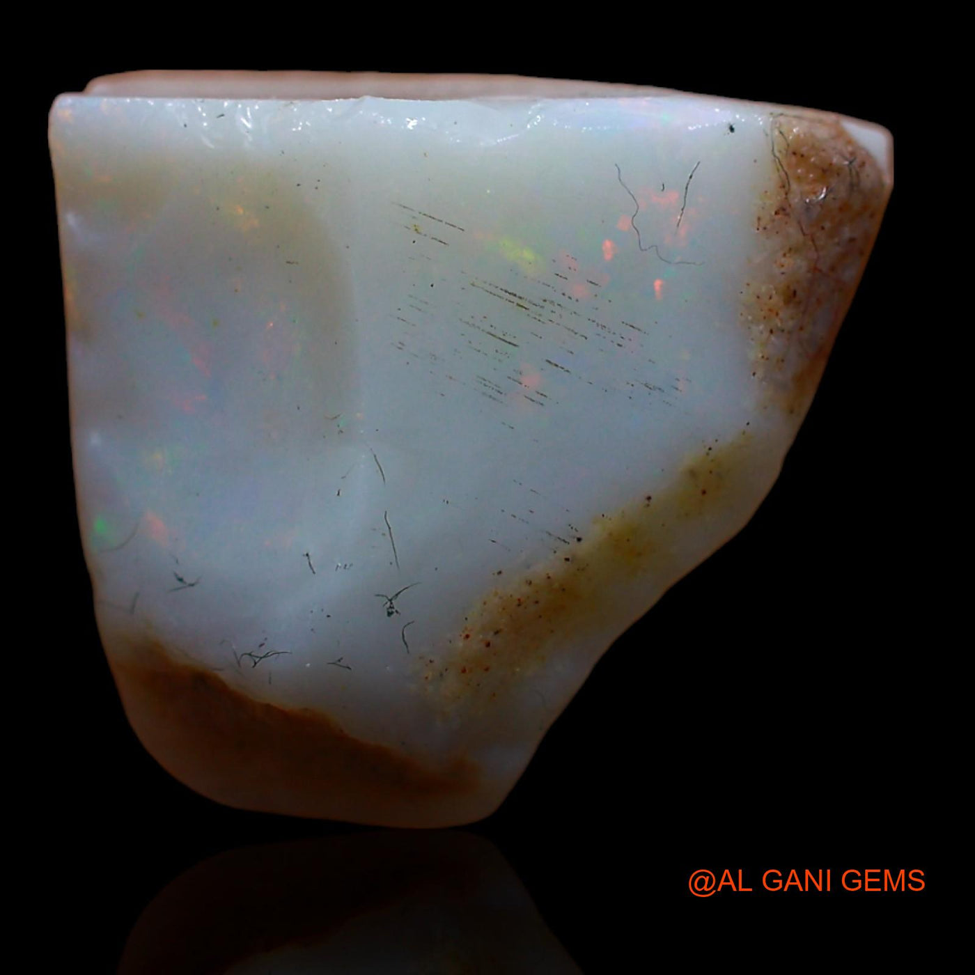 8.85 Cts Natural Australian Fire Opal Loose Gemstone Fancy Rough 15x14x7 mm RA-247