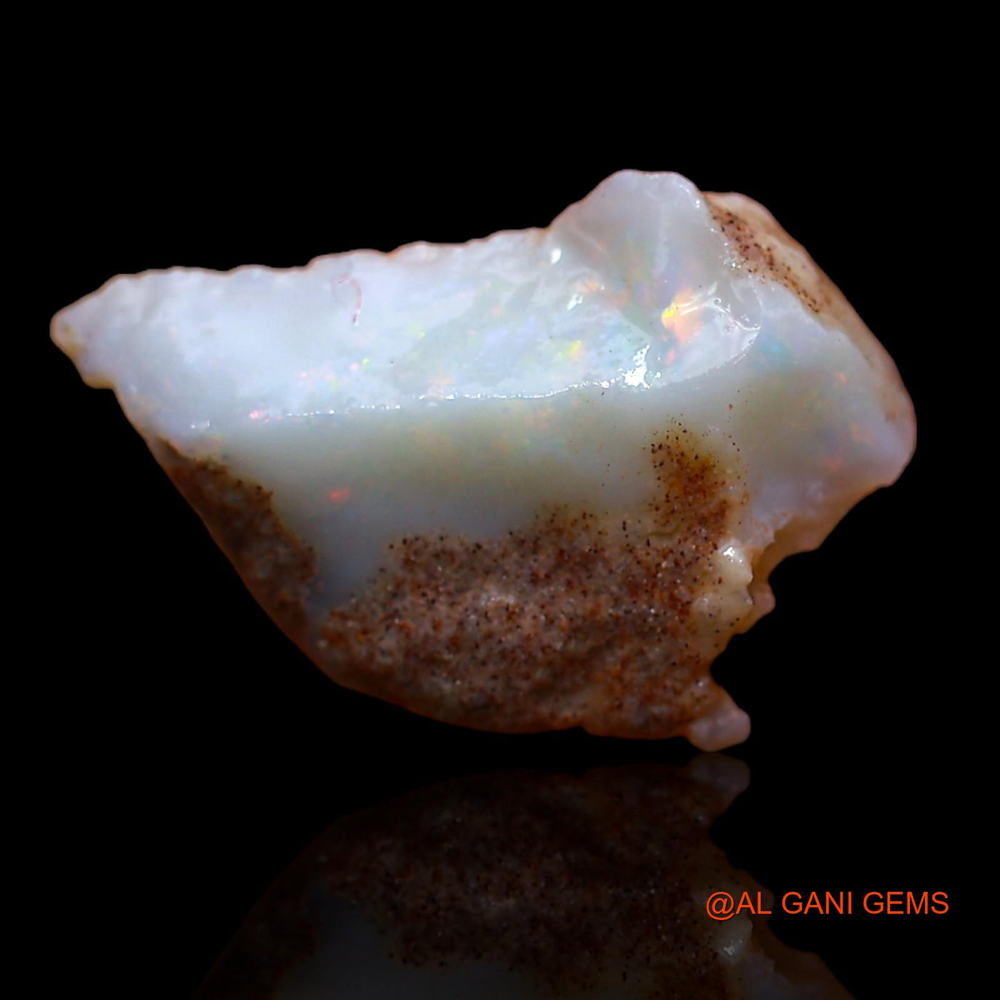 Natural Fire Opal Gemstone 4.75 Cts Loose Fancy Rough From Australia 17x11x7 mm RA-249