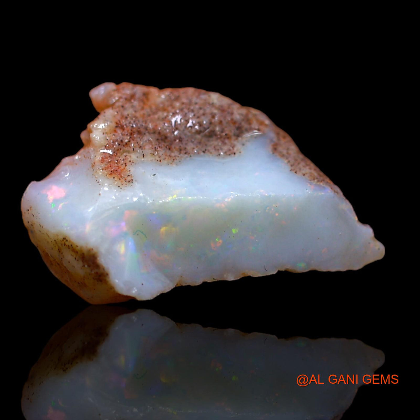 Natural Fire Opal Gemstone 4.75 Cts Loose Fancy Rough From Australia 17x11x7 mm RA-249