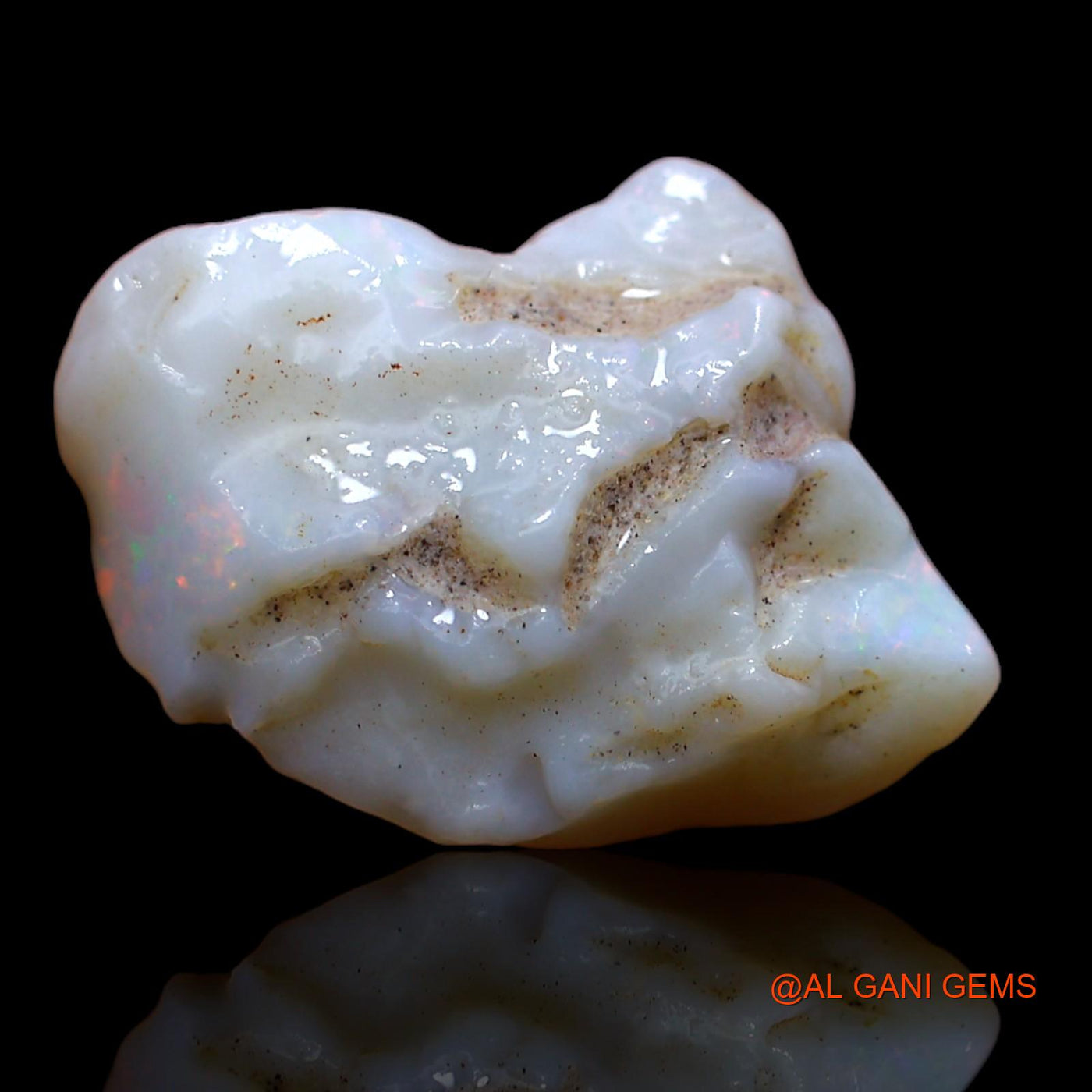 Natural Untreated Fire Opal Loose Gemstone Fancy Rough From Australia 6.90 Cts 18x12x7 mm RA-251