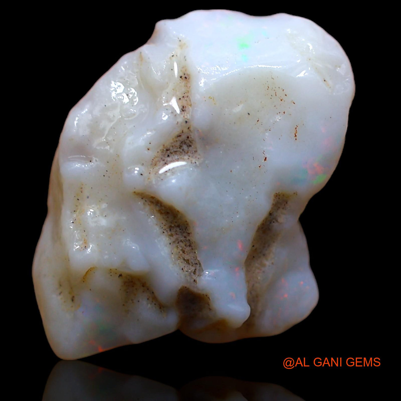 Natural Untreated Fire Opal Loose Gemstone Fancy Rough From Australia 6.90 Cts 18x12x7 mm RA-251