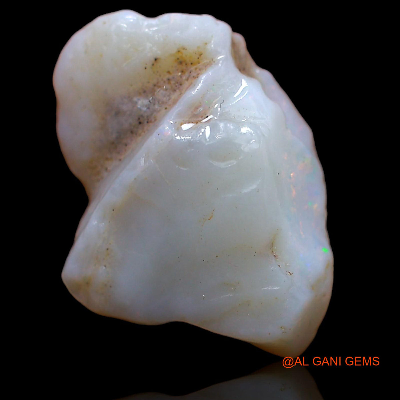 Natural Untreated Fire Opal Loose Gemstone Fancy Rough From Australia 6.90 Cts 18x12x7 mm RA-251