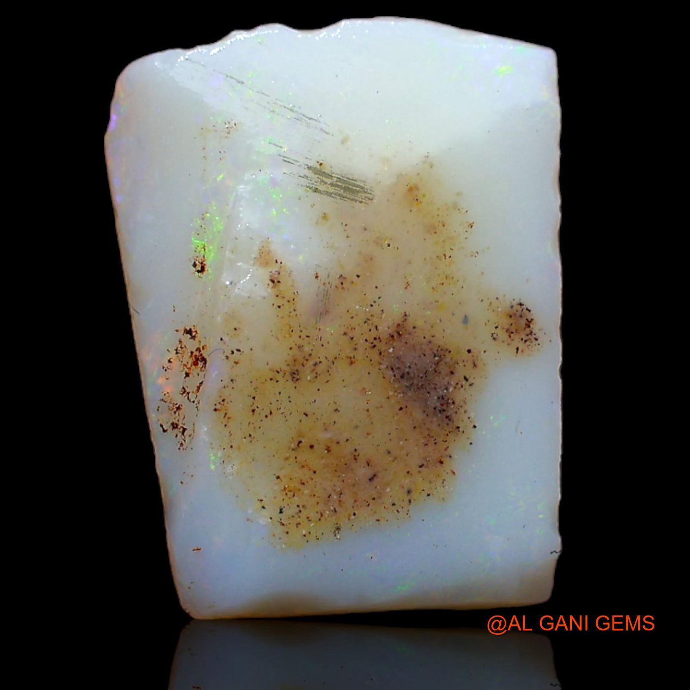 6.05 Cts Natural Australian Fire Opal Fancy Rough Loose Gemstone For Jewelry 15x11x5 mm RA-252