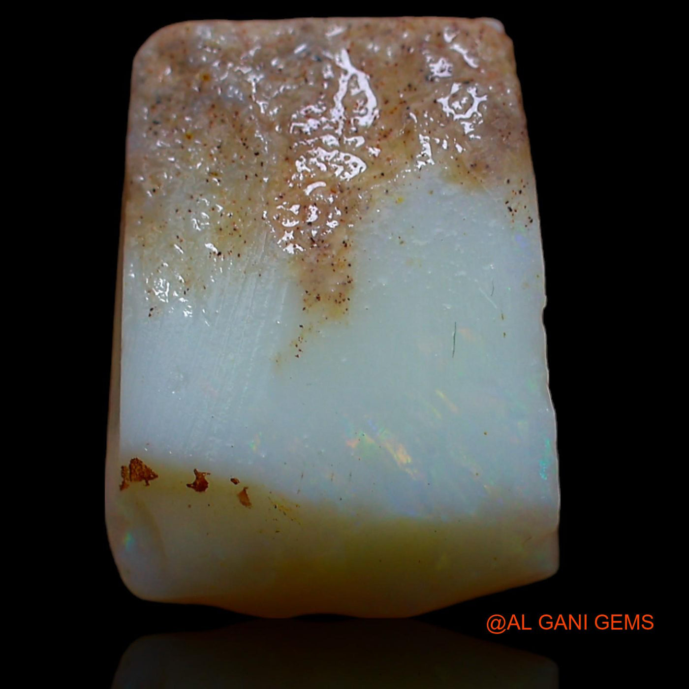 6.05 Cts Natural Australian Fire Opal Fancy Rough Loose Gemstone For Jewelry 15x11x5 mm RA-252