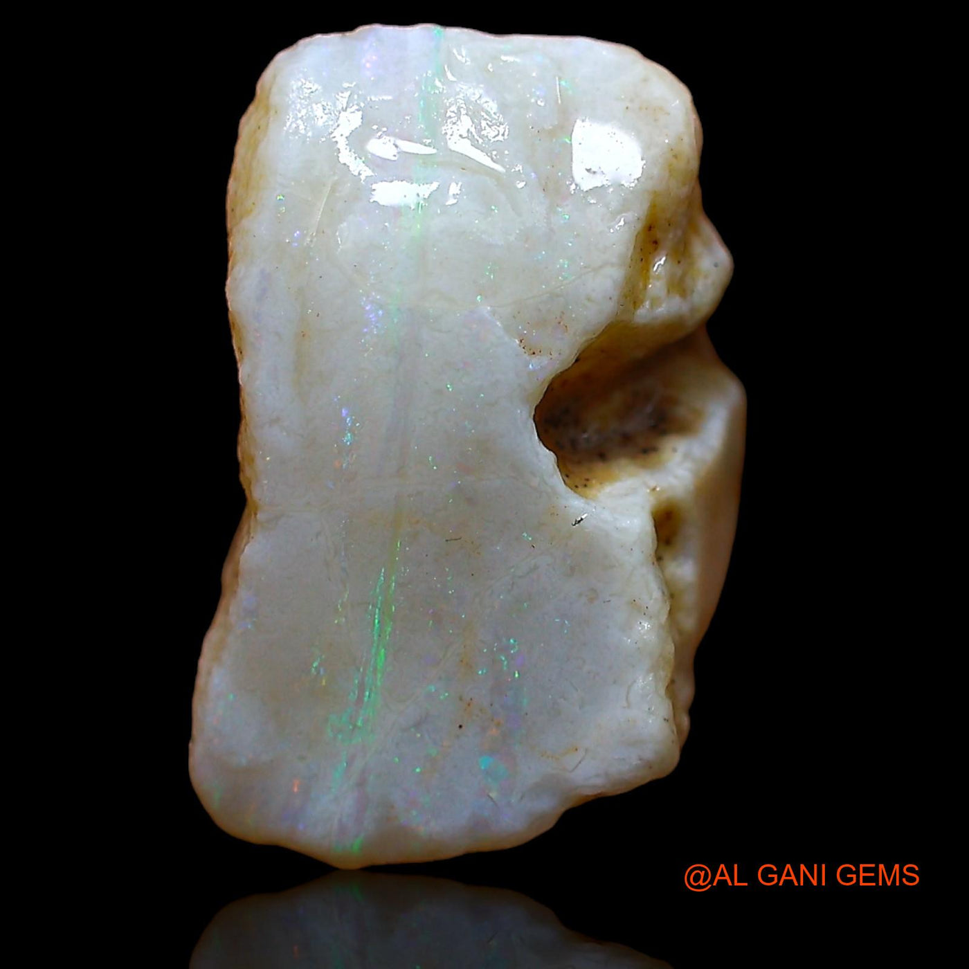 Natural Untreated Fire Opal Loose Gemstone Fancy Rough From Australia 6.75 Cts 15x10x9 mm RA-257