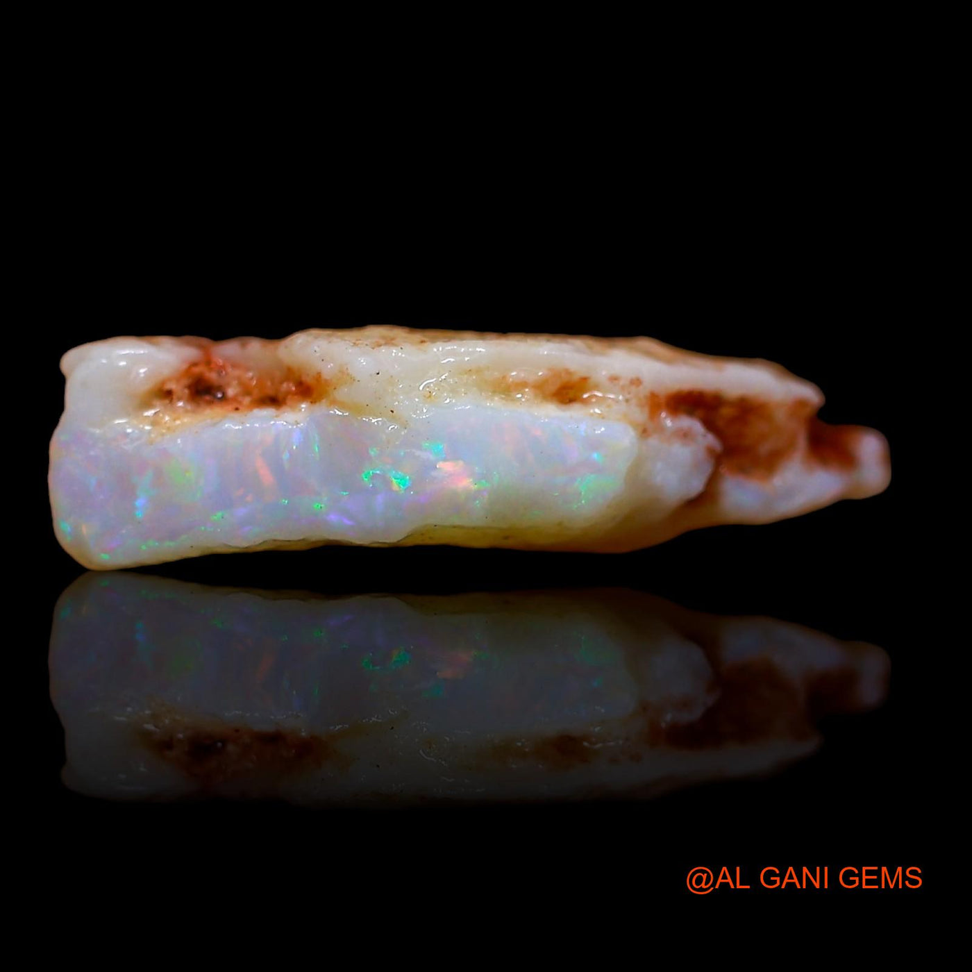 Natural Untreated Fire Opal Loose Gemstone Fancy Rough From Australia 6.65 Cts 20x15x5 mm RA-266