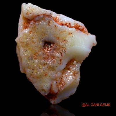 Natural Untreated Fire Opal Loose Gemstone Fancy Rough From Australia 6.65 Cts 20x15x5 mm RA-266