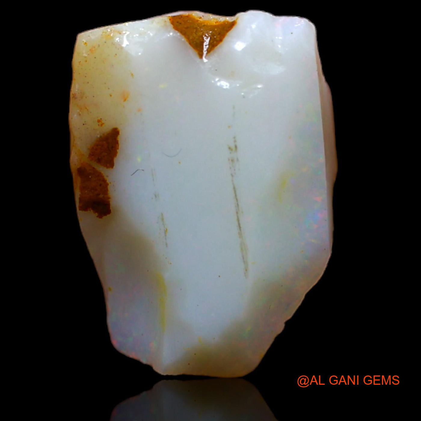 4.85 Cts Natural Australian Fire Opal Loose Gemstone Fancy Rough 14x10x5 mm RA-26