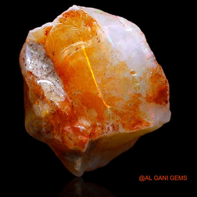 4.15 Cts Natural Australian Fire Opal Fancy Rough Loose Gemstone For Jewelry 12x12x6 mm RA-271