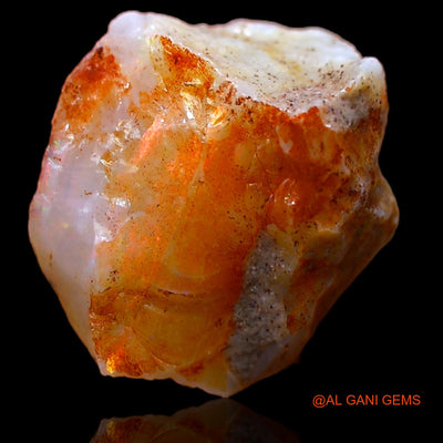 4.15 Cts Natural Australian Fire Opal Fancy Rough Loose Gemstone For Jewelry 12x12x6 mm RA-271