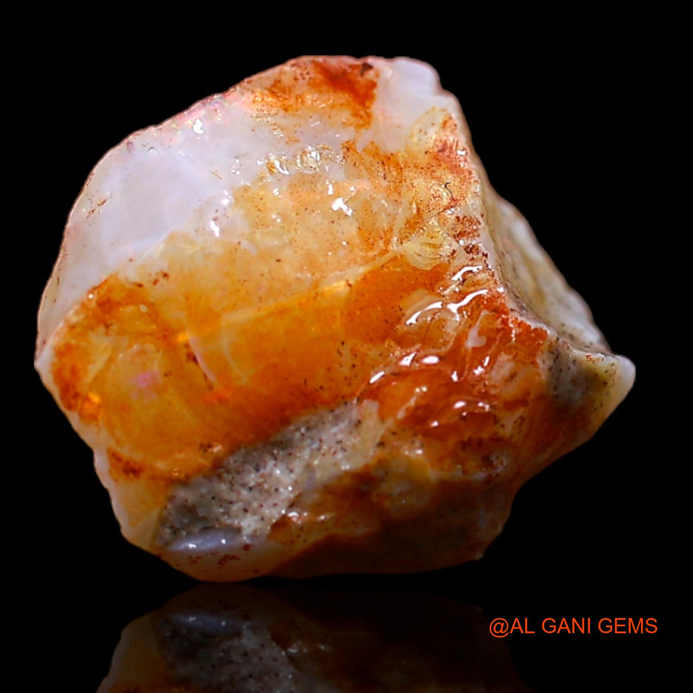 4.15 Cts Natural Australian Fire Opal Fancy Rough Loose Gemstone For Jewelry 12x12x6 mm RA-271