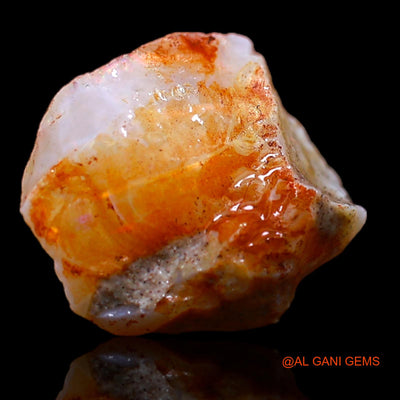 4.15 Cts Natural Australian Fire Opal Fancy Rough Loose Gemstone For Jewelry 12x12x6 mm RA-271
