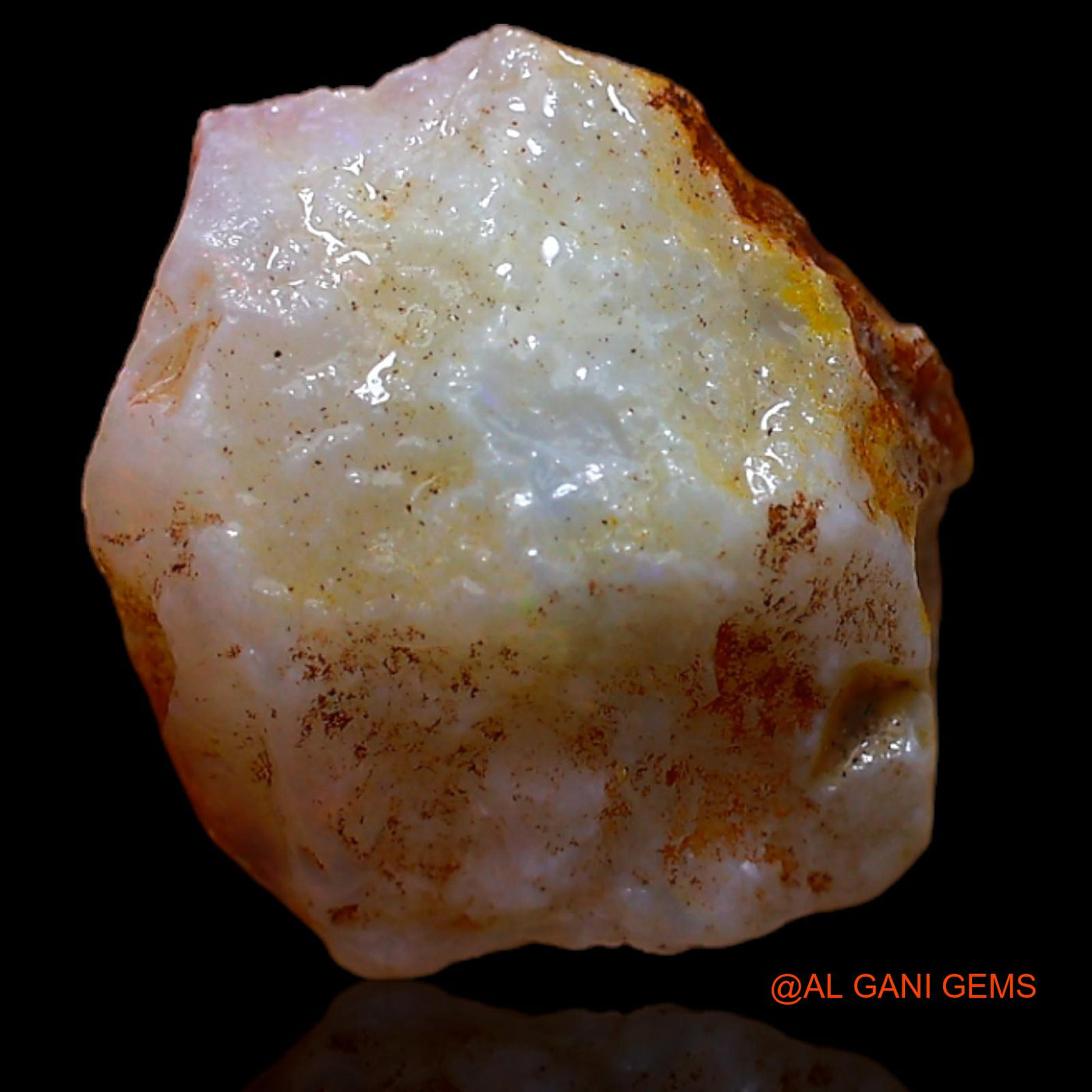 4.15 Cts Natural Australian Fire Opal Fancy Rough Loose Gemstone For Jewelry 12x12x6 mm RA-271
