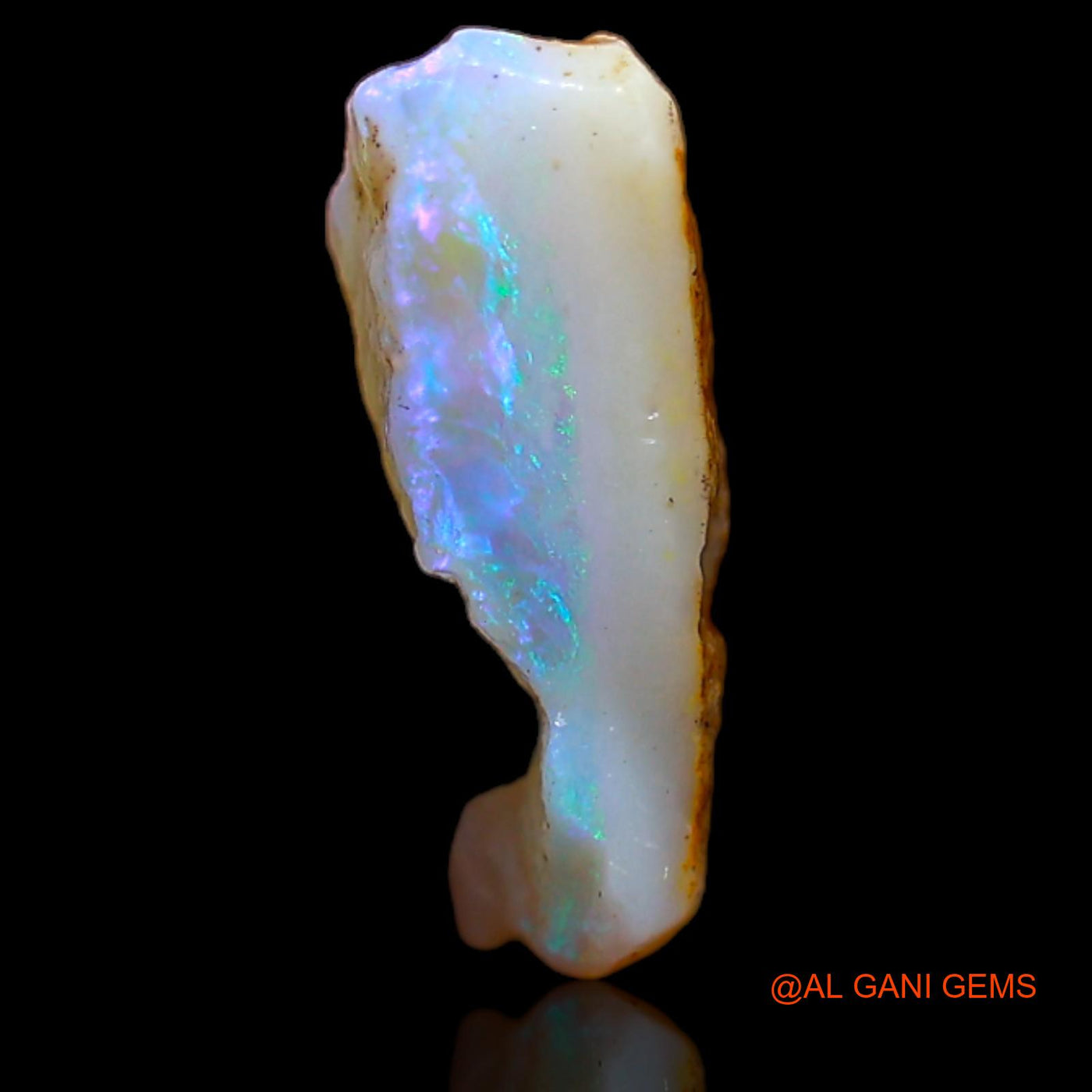 Natural Untreated Fire Opal Loose Gemstone Fancy Rough From Australia 3.65 Cts 15x12x4 mm RA-272