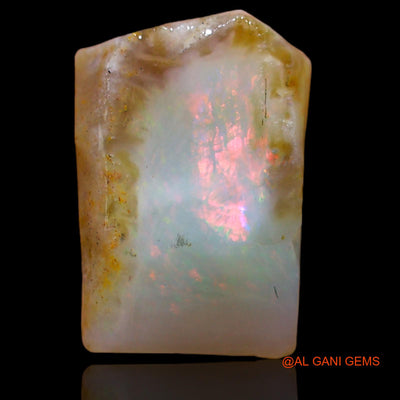 Natural Untreated Fire Opal Loose Gemstone Fancy Rough From Australia 4.35 Cts 14x10x3 mm RA-275