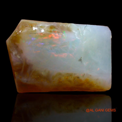 Natural Untreated Fire Opal Loose Gemstone Fancy Rough From Australia 4.35 Cts 14x10x3 mm RA-275